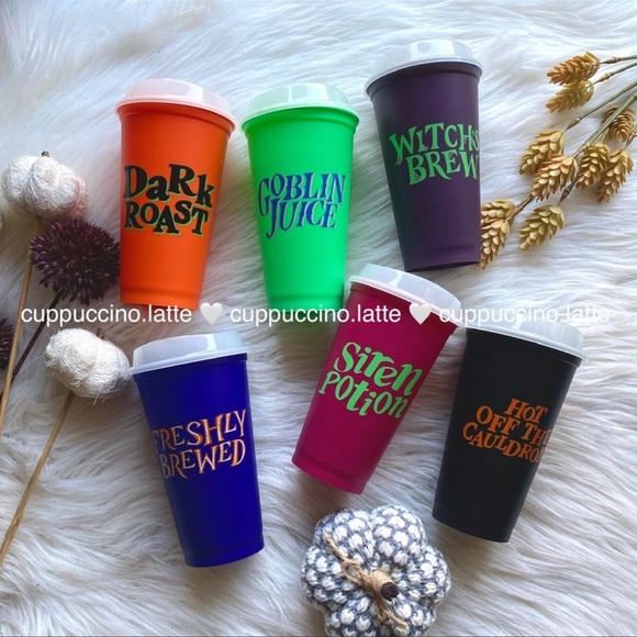 🦇NEW SET🧡Starbucks Halloween Fall Glow in the Dark Hot Cup Boxes - Picture 6 of 11
